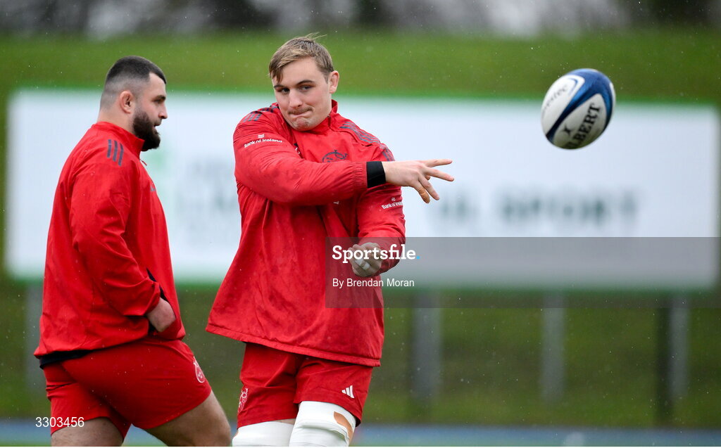 1 December 2025; Gavin Coombes during Munster Rugby squad training at the University of Limerick in Limerick. Photo by Brendan Moran/Sportsfile