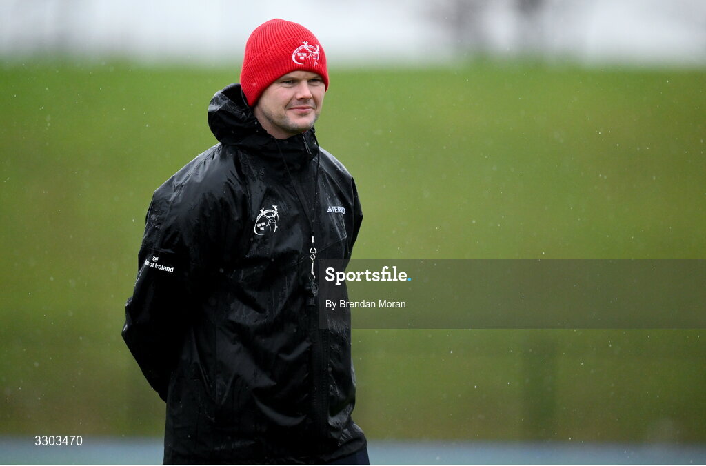 1 December 2025; Athletic performance coach Peter Donnelly during Munster Rugby squad training at the University of Limerick in Limerick. Photo by Brendan Moran/Sportsfile