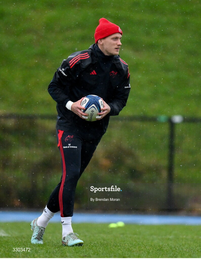 1 December 2025; Mike Haley during Munster Rugby squad training at the University of Limerick in Limerick. Photo by Brendan Moran/Sportsfile