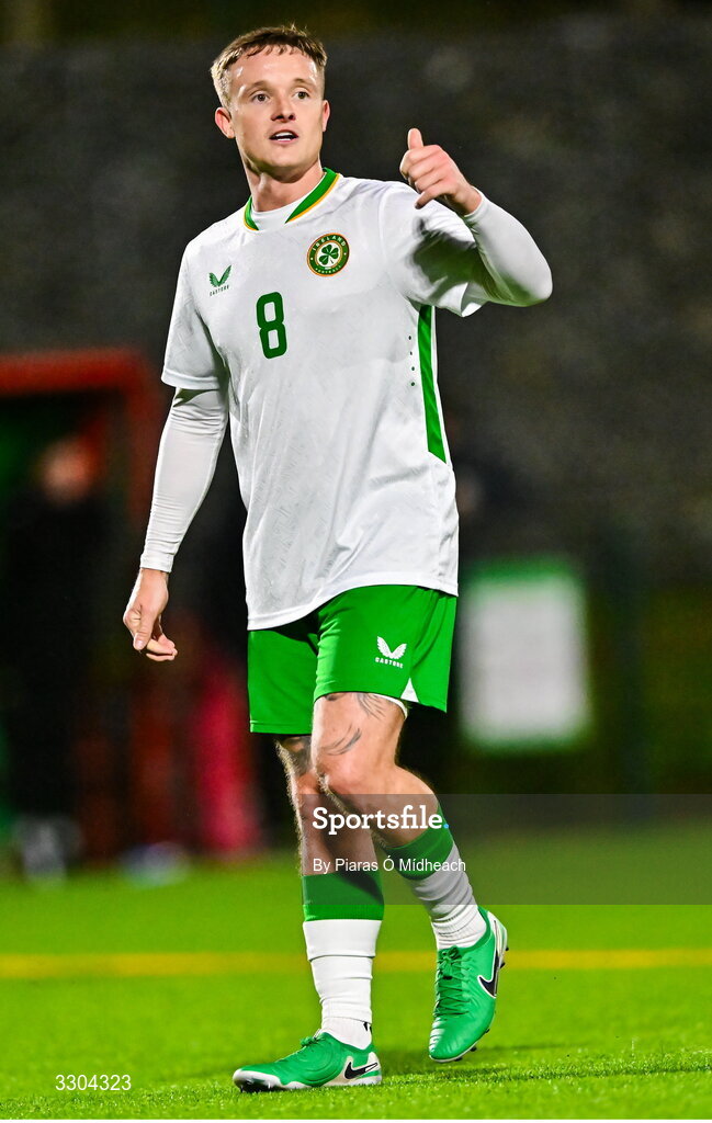 3 December 2025; Alex O’Callaghan of Irish Defence Forces during the representative friendly match between Ireland Amateur and Irish Defence Forces at Wayside Celtic FC in Dublin. Photo by Piaras Ó Mídheach/Sportsfile