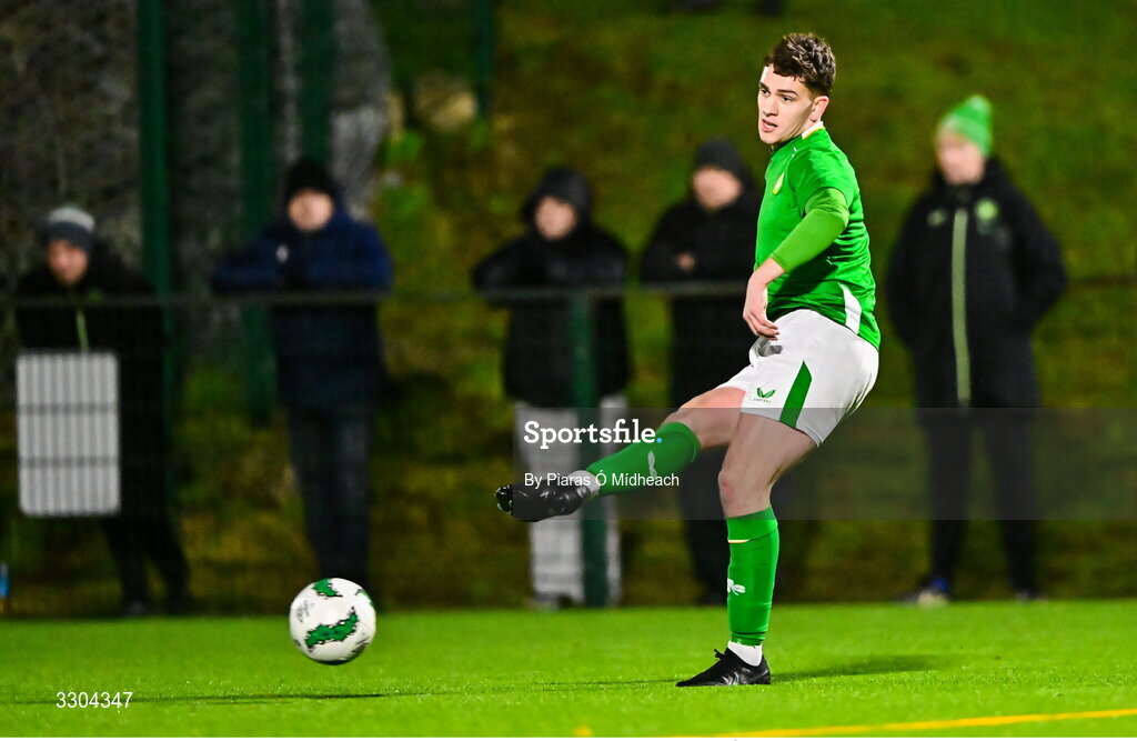 3 December 2025; Reece Murphy of Ireland Amateur during the representative friendly match between Ireland Amateur and Irish Defence Forces at Wayside Celtic FC in Dublin. Photo by Piaras Ó Mídheach/Sportsfile