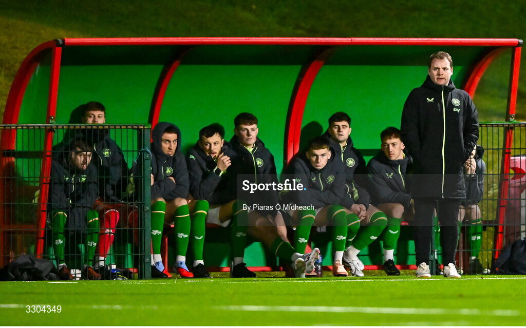 3 December 2025; Ireland Amateur manager Conor Coad during the representative friendly match between Ireland Amateur and Irish Defence Forces at Wayside Celtic FC in Dublin. Photo by Piaras Ó Mídheach/Sportsfile