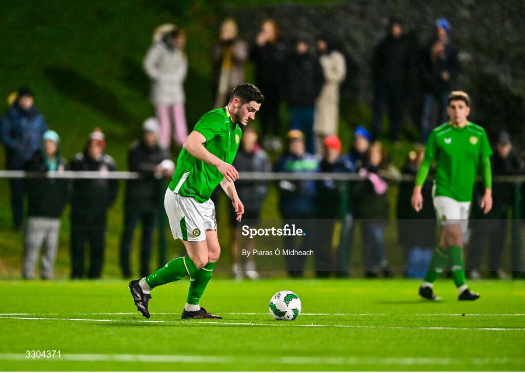 3 December 2025; Tony Whitehead of Ireland Amateur during the representative friendly match between Ireland Amateur and Irish Defence Forces at Wayside Celtic FC in Dublin. Photo by Piaras Ó Mídheach/Sportsfile