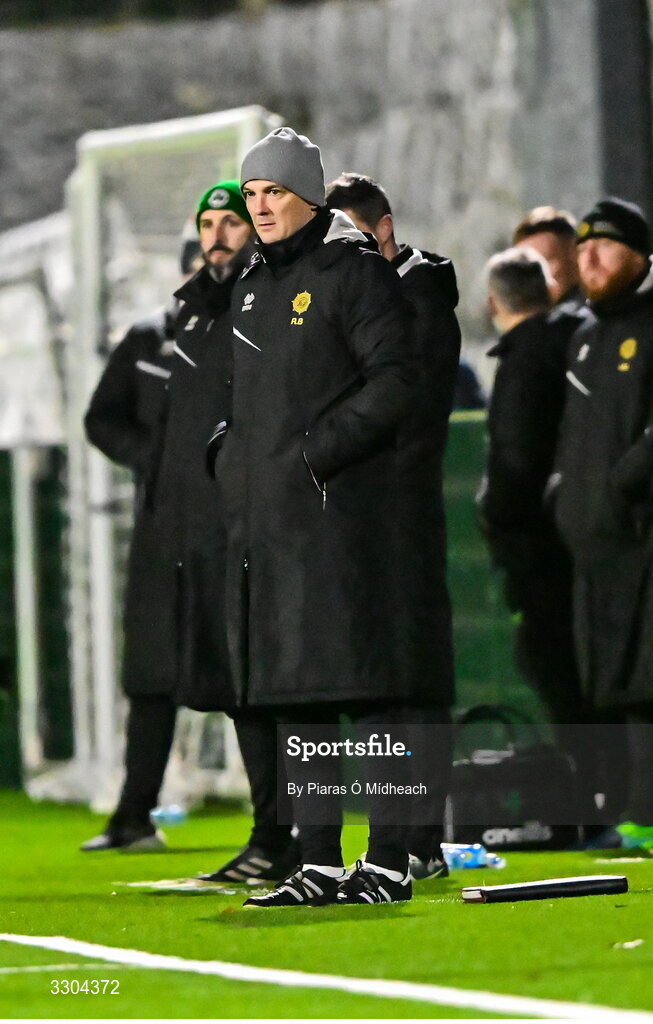 3 December 2025; Irish Defence Forces manager Richie Barber during the representative friendly match between Ireland Amateur and Irish Defence Forces at Wayside Celtic FC in Dublin. Photo by Piaras Ó Mídheach/Sportsfile