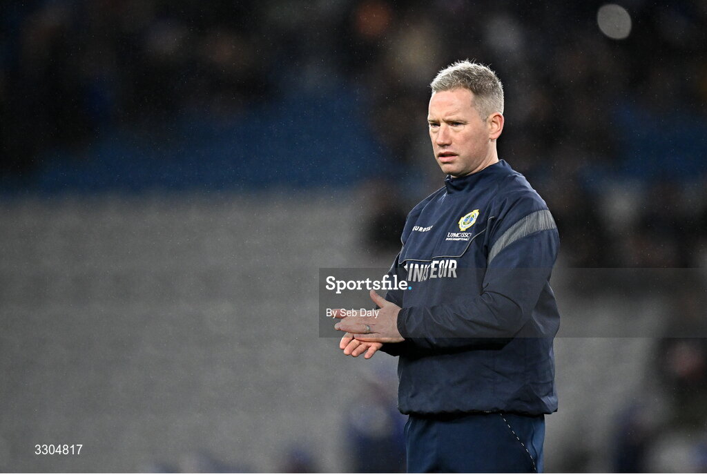6 December 2025; Ballyboden St Enda's manager Eamon O'Reilly before the AIB Leinster GAA Football Senior Club Championship final match between Athy of Kildare and Ballyboden St Enda's of Dublin at Croke Park in Dublin. Photo by Seb Daly/Sportsfile