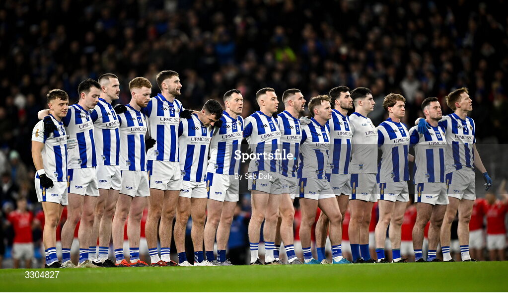 6 December 2025; Ballyboden St Enda's before the AIB Leinster GAA Football Senior Club Championship final match between Athy of Kildare and Ballyboden St Enda's of Dublin at Croke Park in Dublin. Photo by Seb Daly/Sportsfile