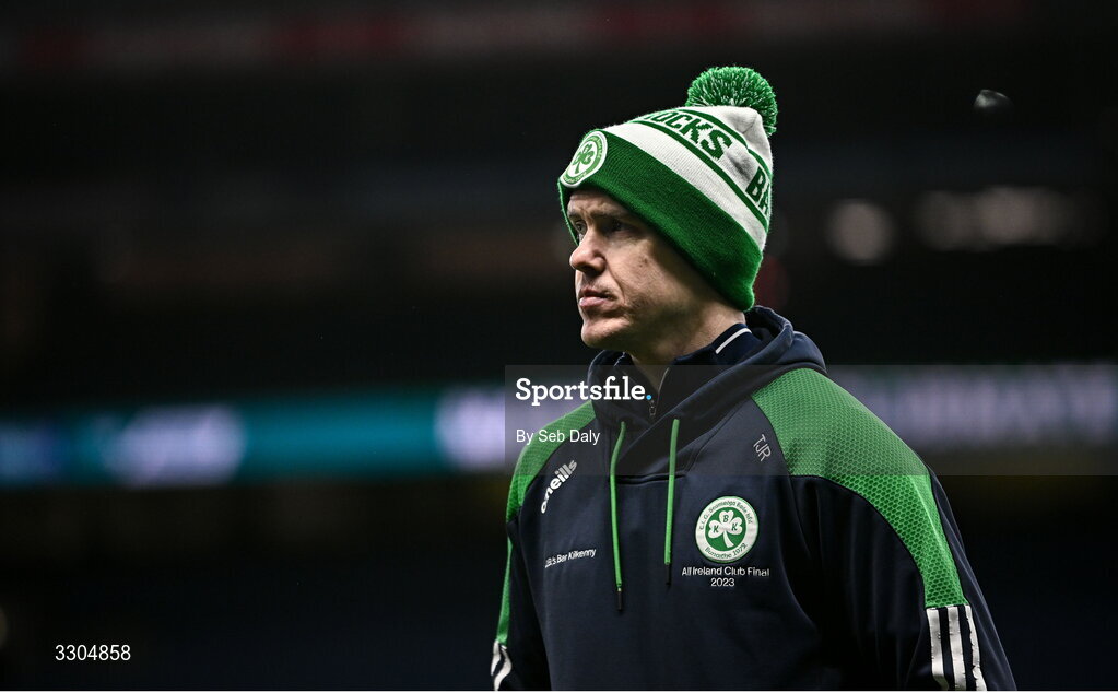 6 December 2025; TJ Reid of Shamrocks Ballyhale before the AIB Leinster GAA Hurling Senior Club Championship final match between St Martin's of Wexford and Shamrocks Ballyhale of Kilkenny at Croke Park in Dublin. Photo by Seb Daly/Sportsfile