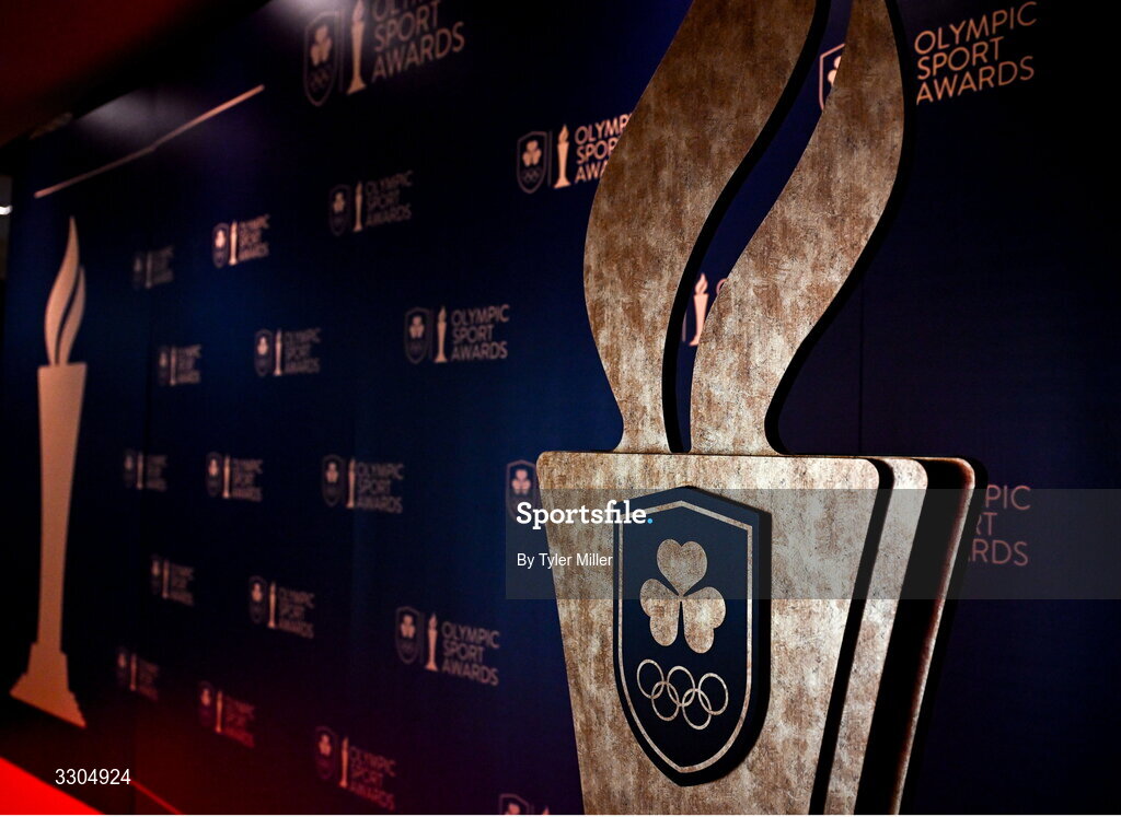 6 December 2025; Signage and branding before the Team Ireland Olympic Sport Awards 2025 at The Royal Convention Centre in Dublin. Photo by Tyler Miller/Sportsfile