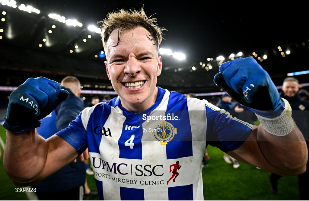 6 December 2025; Peter Healy of Ballyboden St Enda’s celebrates after his side's victory in the AIB Leinster GAA Football Senior Club Championship final match between Athy of Kildare and Ballyboden St Enda's of Dublin at Croke Park in Dublin. Photo by Seb Daly/Sportsfile