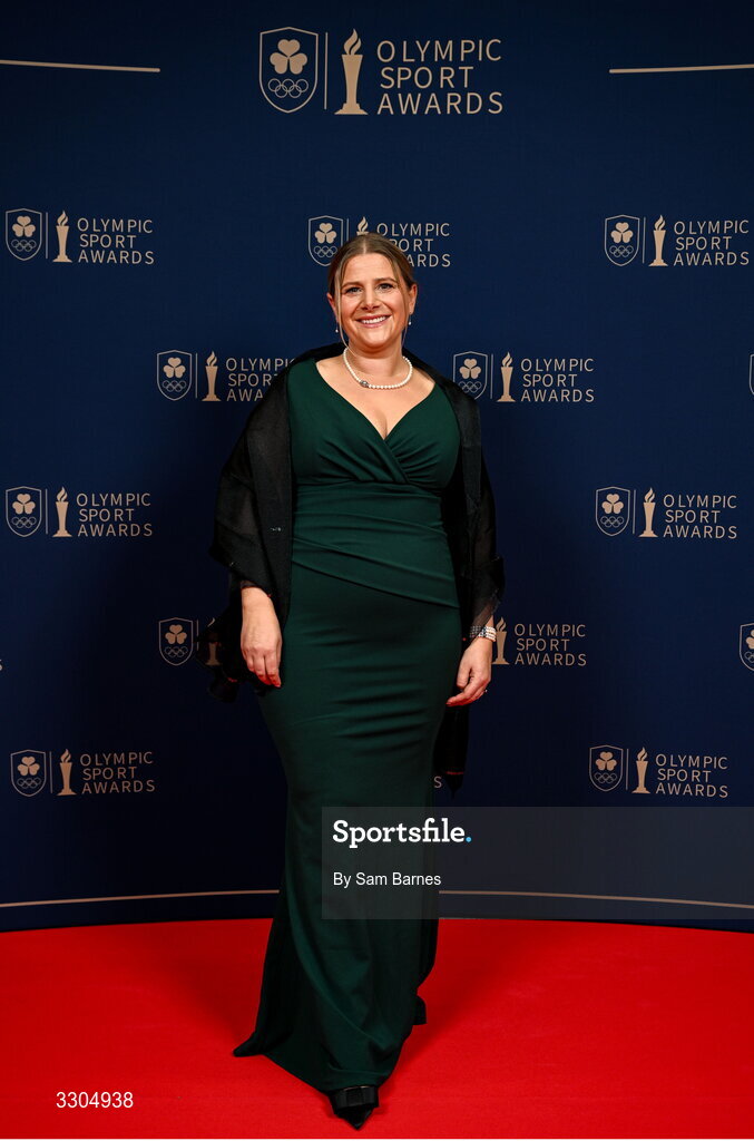 6 December 2025; Team Ireland Chef de Mission for Milano Cortina 2026, Nancy Chillingworth, in attendance during the Team Ireland Olympic Sport Awards 2025 at The Royal Convention Centre in Dublin. Photo by Sam Barnes/Sportsfile