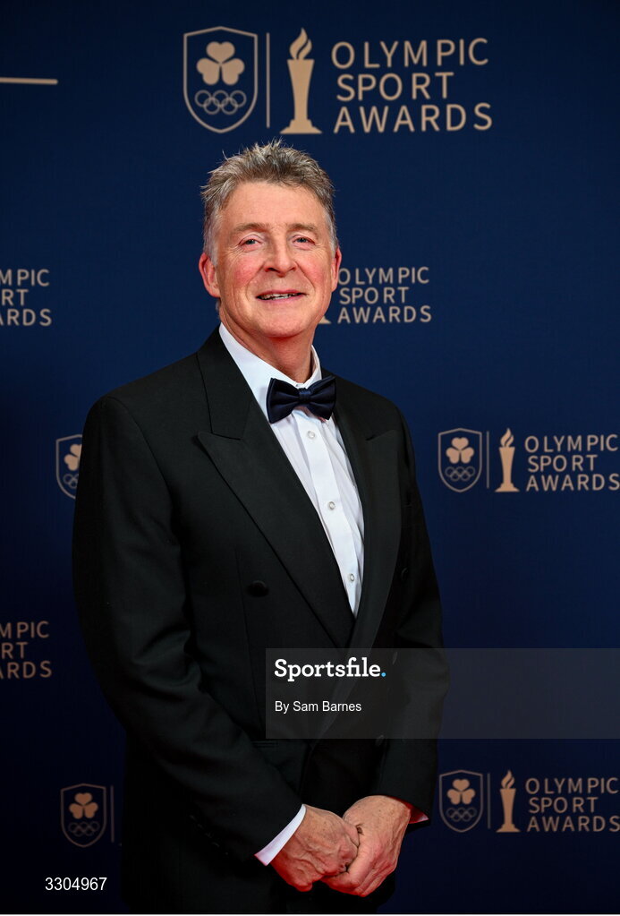 6 December 2025; Father and coach to World Silver Medallist in Heptathlon, Kate O'Connor and nominee for Coach of the Year, sponsored by Key Patent Innovations, Michael O'Connor, during the Team Ireland Olympic Sport Awards 2025 at The Royal Convention Centre in Dublin. Photo by Sam Barnes/Sportsfile