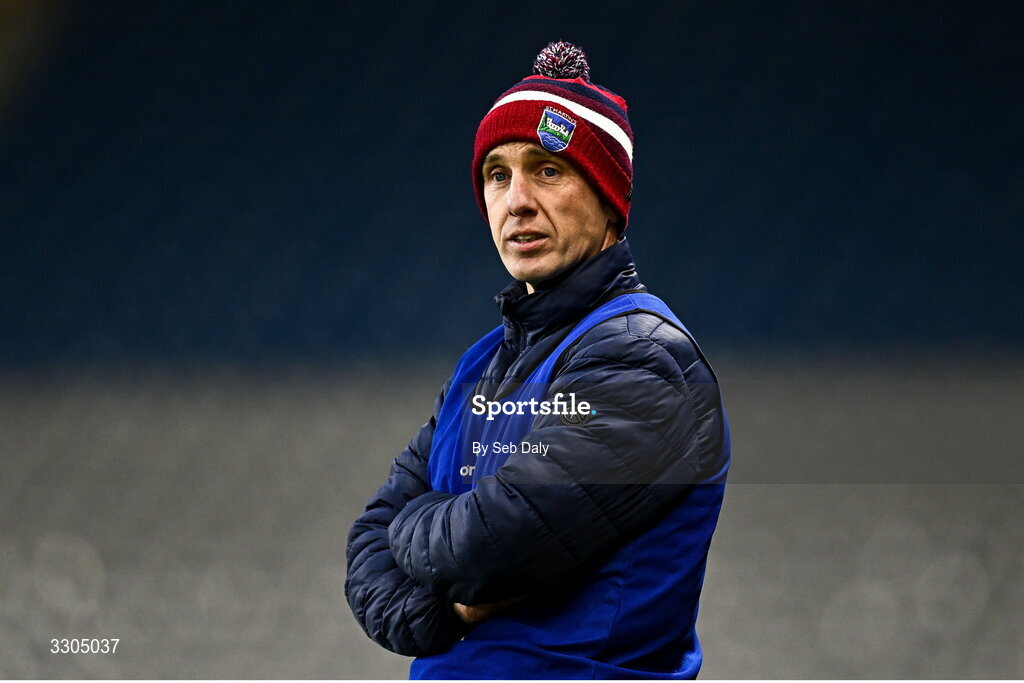 6 December 2025; St Martin's manager Daithí Hayes during the AIB Leinster GAA Hurling Senior Club Championship final match between St Martin's of Wexford and Shamrocks Ballyhale of Kilkenny at Croke Park in Dublin. Photo by Seb Daly/Sportsfile