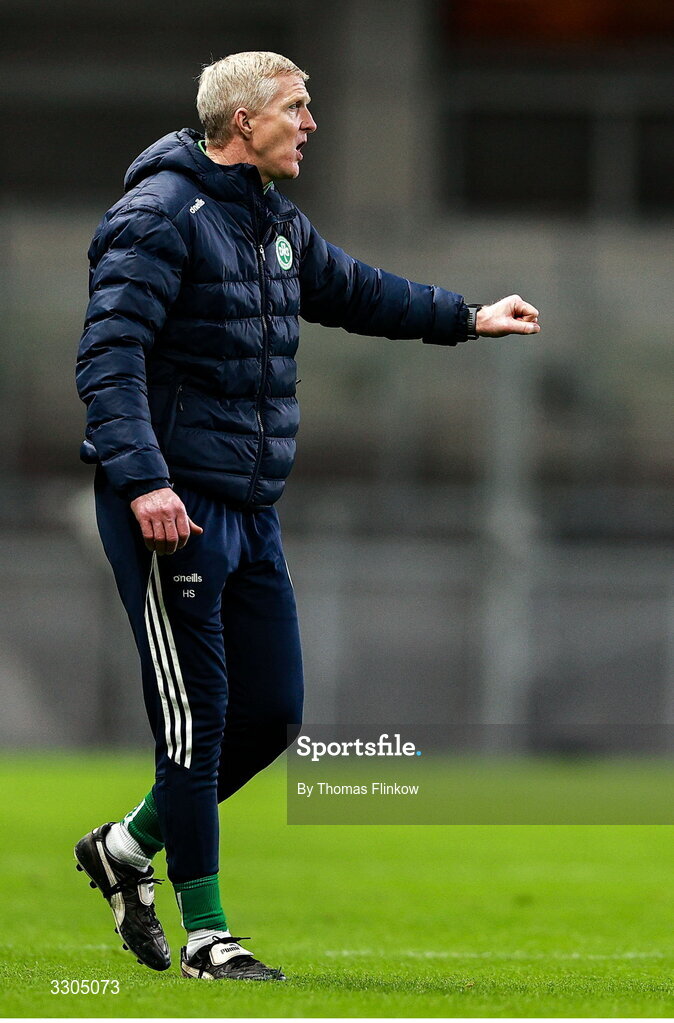 6 December 2025; Shamrocks Ballyhale manager Henry Shefflin during the AIB Leinster GAA Hurling Senior Club Championship final match between St Martin's of Wexford and Shamrocks Ballyhale of Kilkenny at Croke Park in Dublin. Photo by Thomas Flinkow/Sportsfile