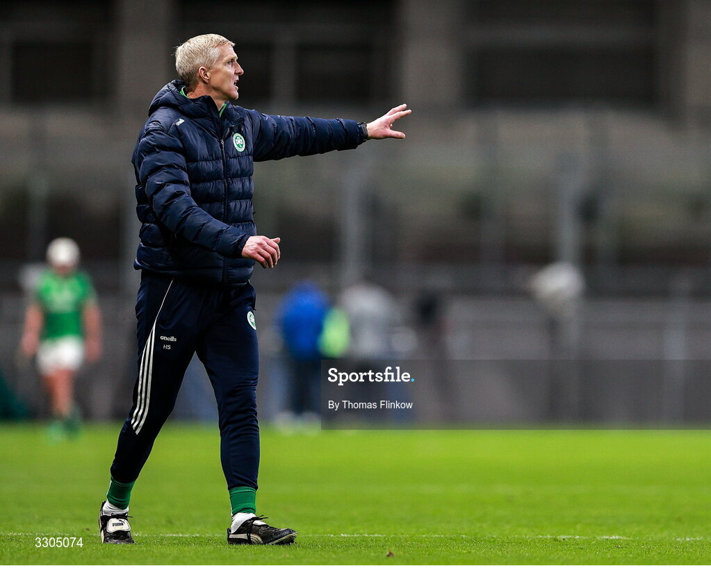 6 December 2025; Shamrocks Ballyhale manager Henry Shefflin during the AIB Leinster GAA Hurling Senior Club Championship final match between St Martin's of Wexford and Shamrocks Ballyhale of Kilkenny at Croke Park in Dublin. Photo by Thomas Flinkow/Sportsfile