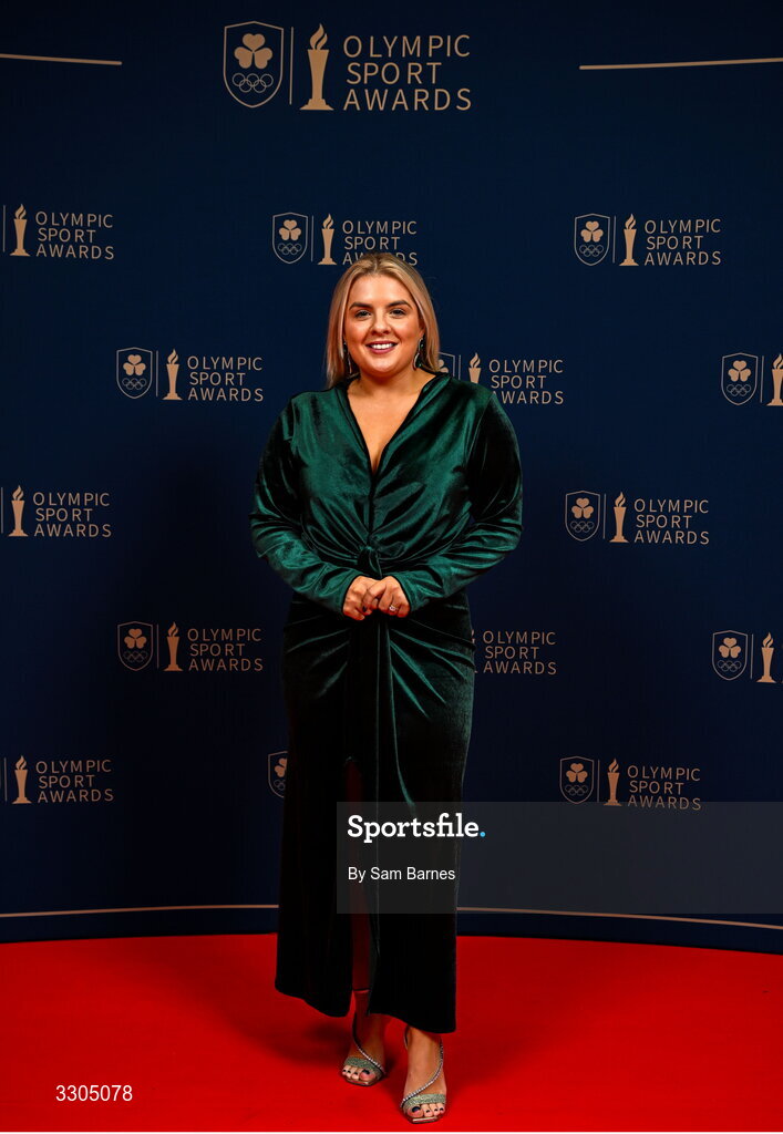 6 December 2025; MC Valerie Wheeler during the Team Ireland Olympic Sport Awards 2025 at The Royal Convention Centre in Dublin. Photo by Sam Barnes/Sportsfile