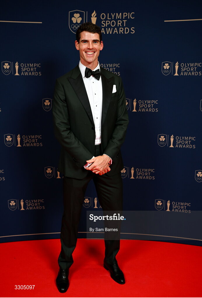 6 December 2025; World Bronze Medallist in Rowing and nominee for Team of the Year, sponsored by Flogas, Philip Doyle, during the Team Ireland Olympic Sport Awards 2025 at The Royal Convention Centre in Dublin. Photo by Sam Barnes/Sportsfile