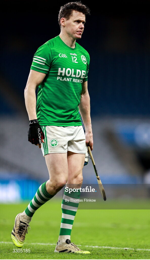 6 December 2025; A dejected TJ Reid of Shamrocks Ballyhale leaves the pitch after his side's defeat in the AIB Leinster GAA Hurling Senior Club Championship final match between St Martin's of Wexford and Shamrocks Ballyhale of Kilkenny at Croke Park in Dublin. Photo by Thomas Flinkow/Sportsfile