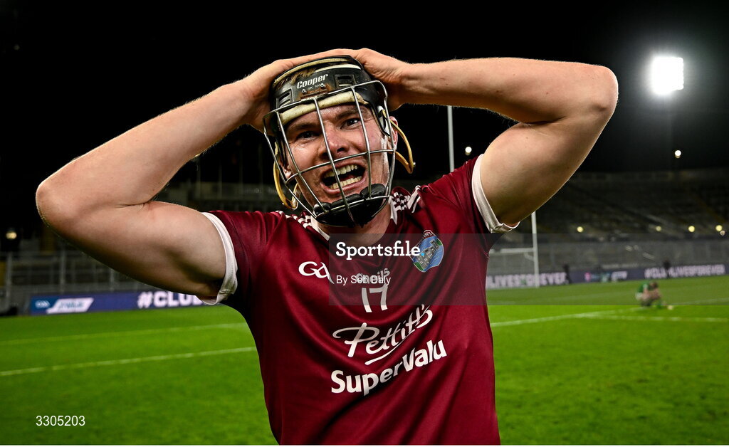 6 December 2025; Ben Maddock of St Martin’s after his side's victory in the AIB Leinster GAA Hurling Senior Club Championship final match between St Martin's of Wexford and Shamrocks Ballyhale of Kilkenny at Croke Park in Dublin. Photo by Seb Daly/Sportsfile