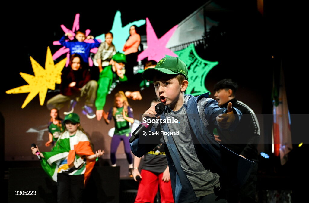 6 December 2025; Kabin crew perform during the Team Ireland Olympic Sport Awards 2025 at The Royal Convention Centre in Dublin. Photo by David Fitzgerald/Sportsfile