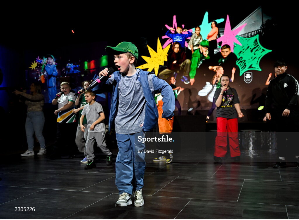 6 December 2025; Kabin crew perform during the Team Ireland Olympic Sport Awards 2025 at The Royal Convention Centre in Dublin. Photo by David Fitzgerald/Sportsfile