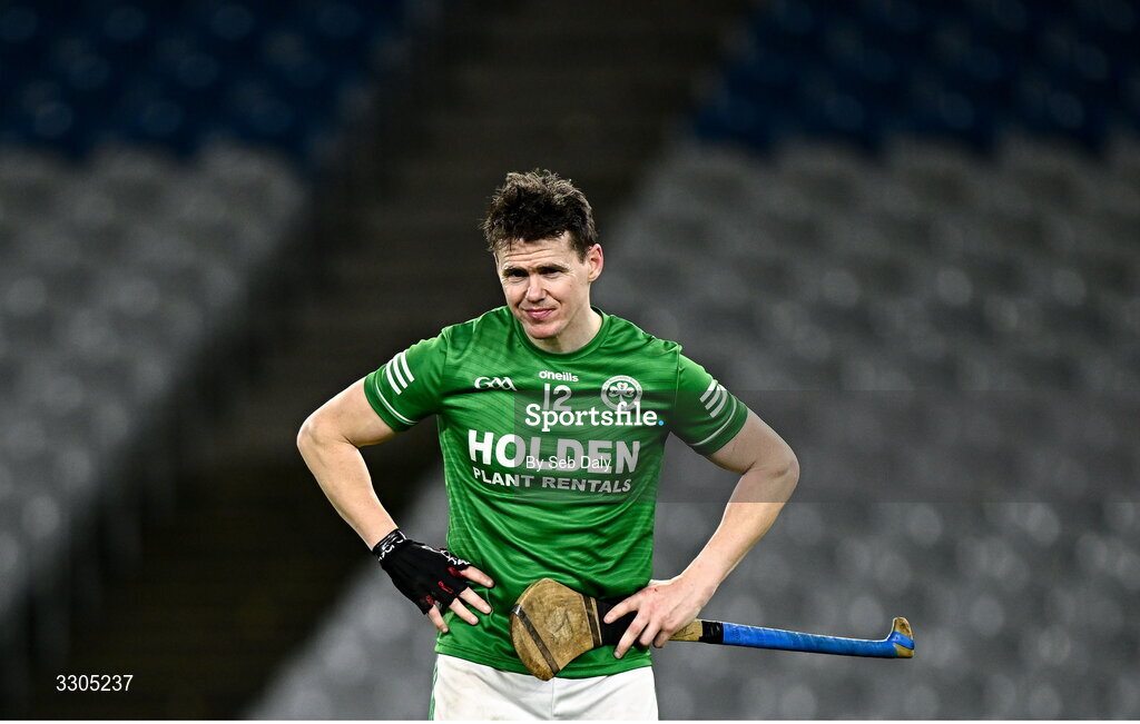 6 December 2025; TJ Reid of Shamrocks Ballyhale after his side's defeat in the AIB Leinster GAA Hurling Senior Club Championship final match between St Martin's of Wexford and Shamrocks Ballyhale of Kilkenny at Croke Park in Dublin. Photo by Seb Daly/Sportsfile