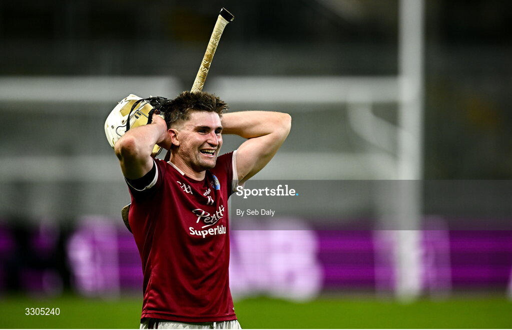 6 December 2025; Darren Codd of St Martin’s after his side's victory in the AIB Leinster GAA Hurling Senior Club Championship final match between St Martin's of Wexford and Shamrocks Ballyhale of Kilkenny at Croke Park in Dublin. Photo by Seb Daly/Sportsfile