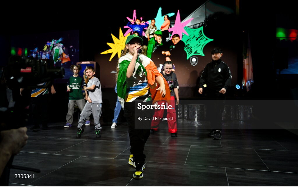 6 December 2025; Kabin crew performs during the Team Ireland Olympic Sport Awards 2025 at The Royal Convention Centre in Dublin. Photo by David Fitzgerald/Sportsfile