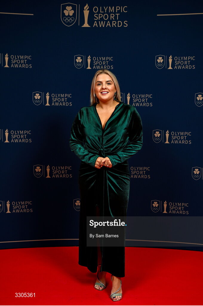 6 December 2025; MC Valerie Wheeler during the Team Ireland Olympic Sport Awards 2025 at The Royal Convention Centre in Dublin. Photo by Sam Barnes/Sportsfile