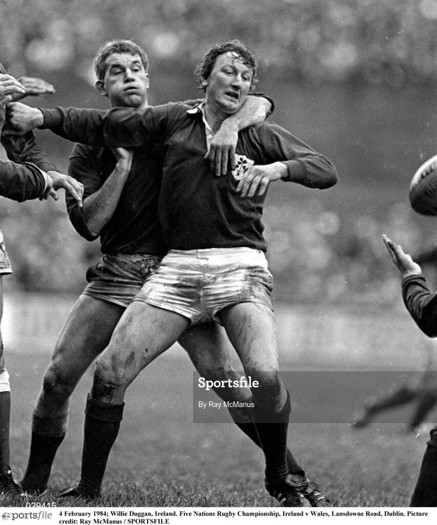 4 February 1984; Willie Duggan, Ireland. Five Nations Rugby Championship, Ireland v Wales, Lansdowne Road, Dublin. Picture credit: Ray McManus / SPORTSFILE