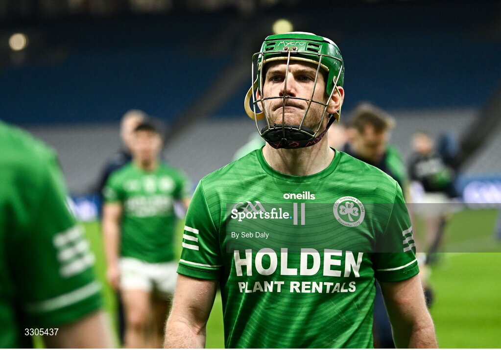 6 December 2025; Eoin Cody of Shamrocks Ballyhale after his side's defeat in the AIB Leinster GAA Hurling Senior Club Championship final match between St Martin's of Wexford and Shamrocks Ballyhale of Kilkenny at Croke Park in Dublin. Photo by Seb Daly/Sportsfile