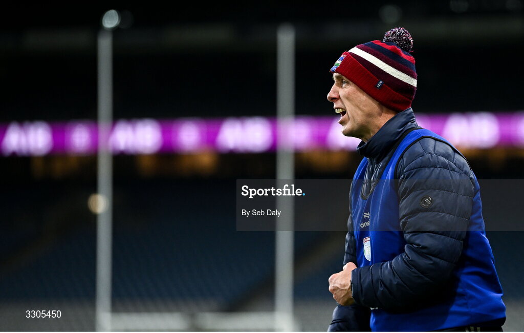 6 December 2025; St Martin's manager Daithí Hayes during the AIB Leinster GAA Hurling Senior Club Championship final match between St Martin's of Wexford and Shamrocks Ballyhale of Kilkenny at Croke Park in Dublin. Photo by Seb Daly/Sportsfile