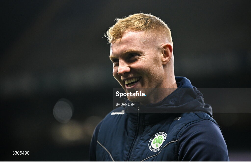 6 December 2025; Adrian Mullen of Shamrocks Ballyhale before the AIB Leinster GAA Hurling Senior Club Championship final match between St Martin's of Wexford and Shamrocks Ballyhale of Kilkenny at Croke Park in Dublin. Photo by Seb Daly/Sportsfile