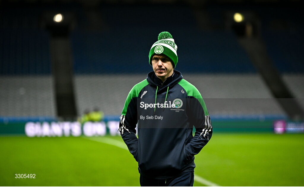 6 December 2025; TJ Reid of Shamrocks Ballyhale before the AIB Leinster GAA Hurling Senior Club Championship final match between St Martin's of Wexford and Shamrocks Ballyhale of Kilkenny at Croke Park in Dublin. Photo by Seb Daly/Sportsfile
