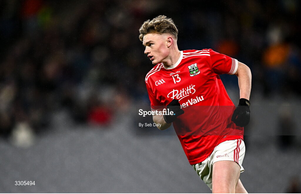 6 December 2025; Ronan Kelly of Athy during the AIB Leinster GAA Football Senior Club Championship final match between Athy of Kildare and Ballyboden St Enda's of Dublin at Croke Park in Dublin. Photo by Seb Daly/Sportsfile