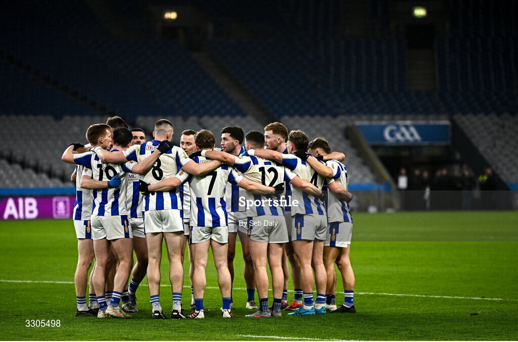 6 December 2025; Ballyboden St Enda's players during the AIB Leinster GAA Football Senior Club Championship final match between Athy of Kildare and Ballyboden St Enda's of Dublin at Croke Park in Dublin. Photo by Seb Daly/Sportsfile