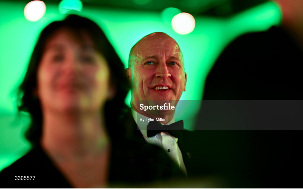 6 December 2025; Lochlann Walsh, President of Olympic Federation of Ireland during the Team Ireland Olympic Sport Awards 2025 at The Royal Convention Centre in Dublin. Photo by Tyler Miller/Sportsfile
