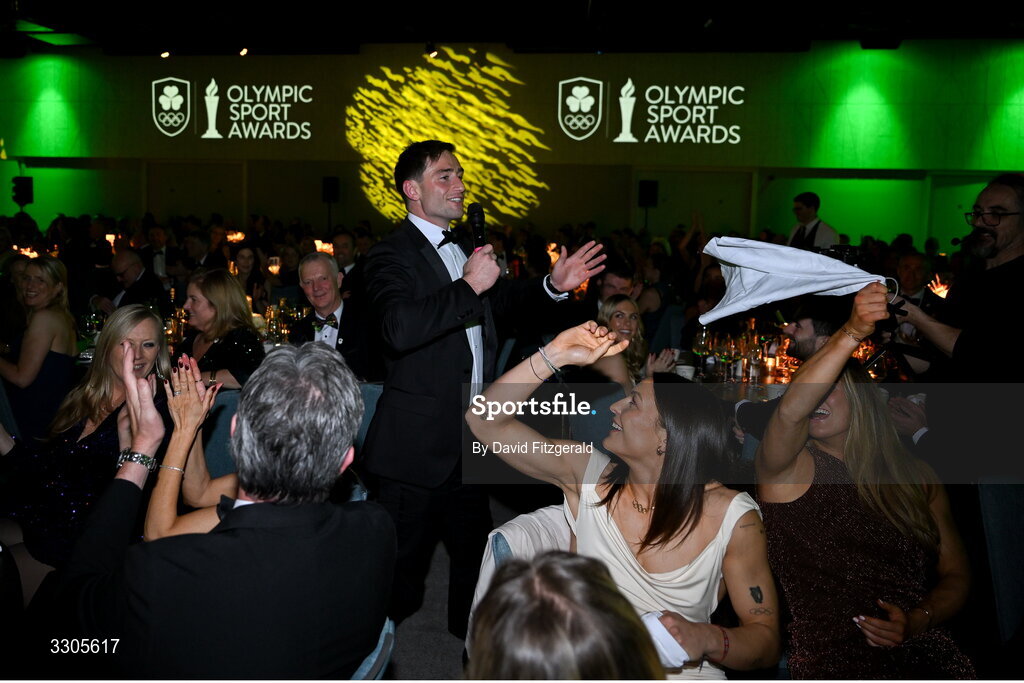 6 December 2025; Olympian Billy Dardis during the Team Ireland Olympic Sport Awards 2025 at The Royal Convention Centre in Dublin. Photo by David Fitzgerald/Sportsfile