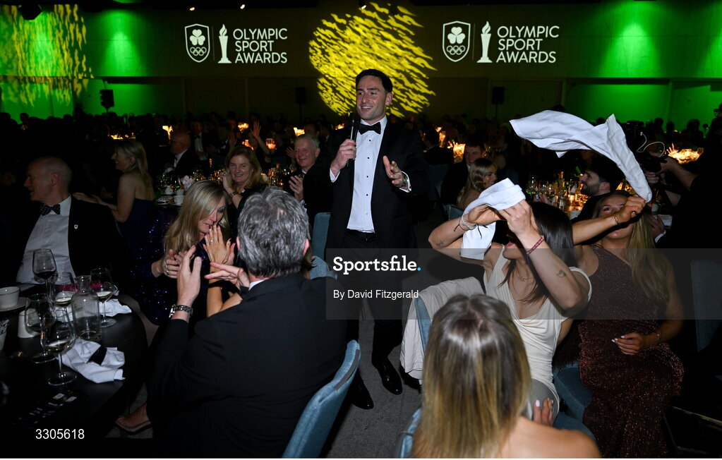 6 December 2025; Olympian Billy Dardis during the Team Ireland Olympic Sport Awards 2025 at The Royal Convention Centre in Dublin. Photo by David Fitzgerald/Sportsfile