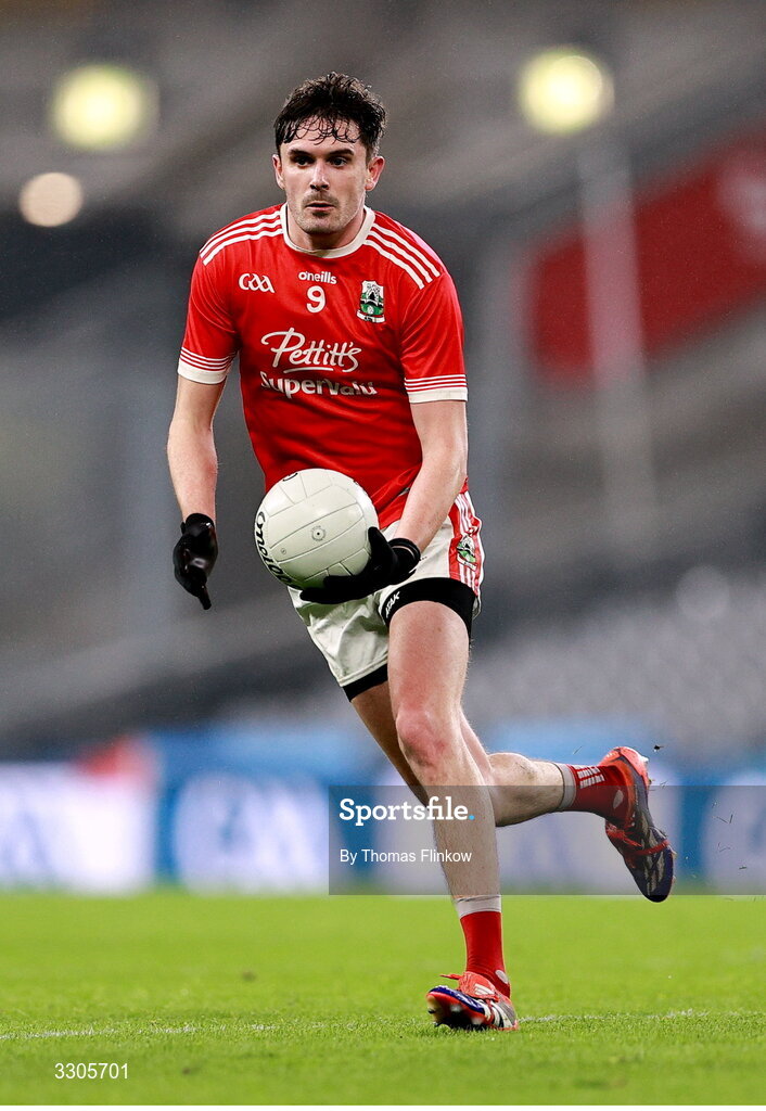 6 December 2025; David Hyland of Athy during the AIB Leinster GAA Football Senior Club Championship final match between Athy of Kildare and Ballyboden St Enda's of Dublin at Croke Park in Dublin. Photo by Thomas Flinkow/Sportsfile