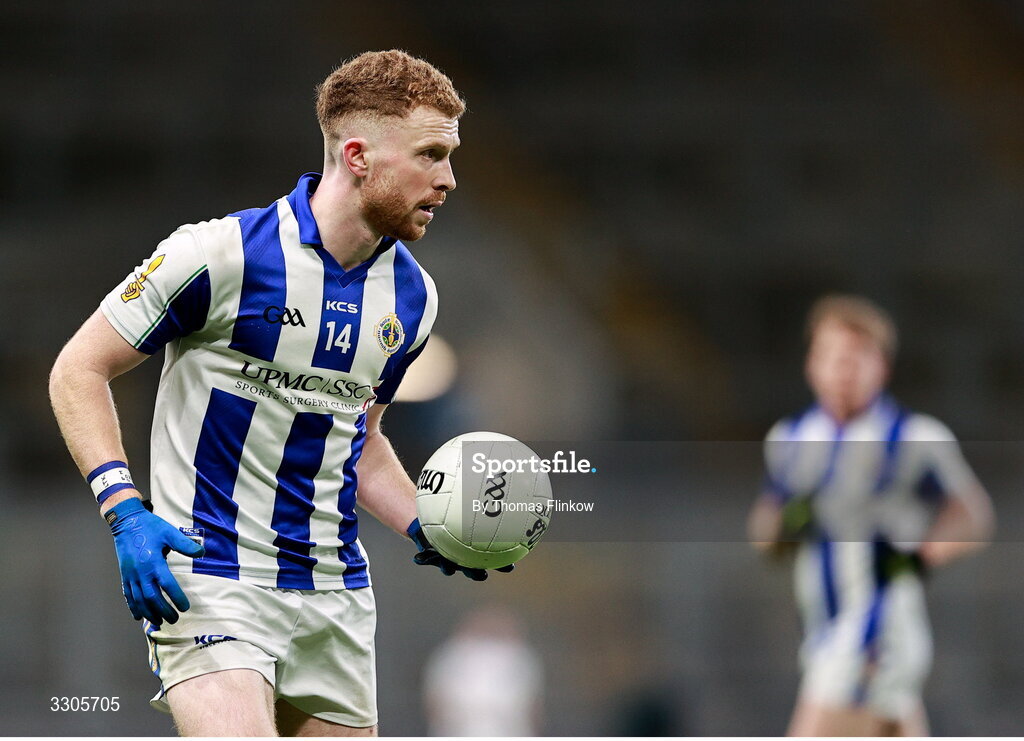 6 December 2025; Ryan O’Dwyer of Ballyboden St Enda’s during the AIB Leinster GAA Football Senior Club Championship final match between Athy of Kildare and Ballyboden St Enda's of Dublin at Croke Park in Dublin. Photo by Thomas Flinkow/Sportsfile