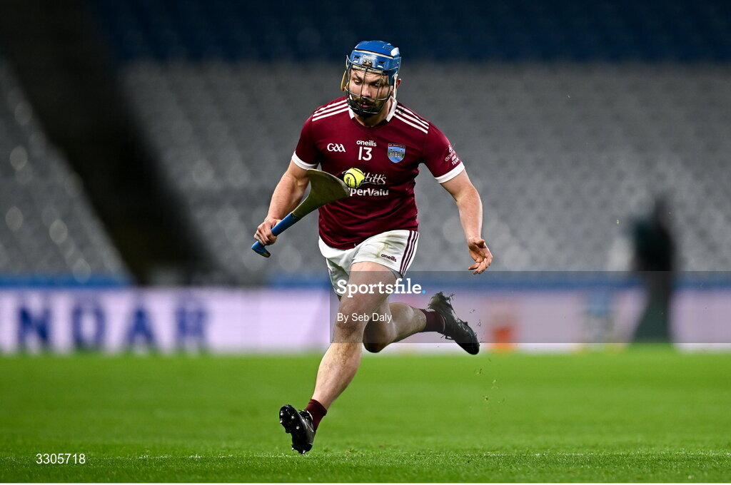 6 December 2025; Michael Coleman of St Martin’s during the AIB Leinster GAA Hurling Senior Club Championship final match between St Martin's of Wexford and Shamrocks Ballyhale of Kilkenny at Croke Park in Dublin. Photo by Seb Daly/Sportsfile