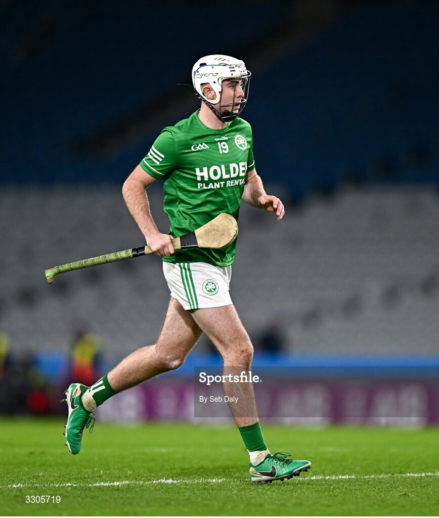 6 December 2025; Dara Mason of Shamrocks Ballyhale during the AIB Leinster GAA Hurling Senior Club Championship final match between St Martin's of Wexford and Shamrocks Ballyhale of Kilkenny at Croke Park in Dublin. Photo by Seb Daly/Sportsfile