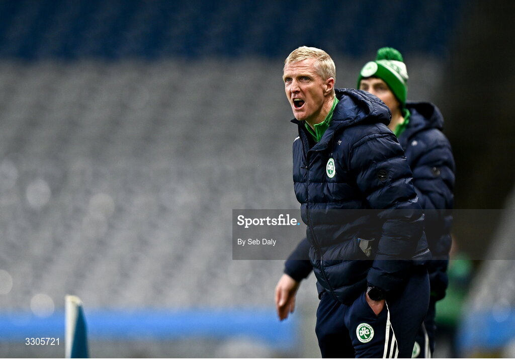 6 December 2025; Shamrocks Ballyhale manager Henry Shefflin during the AIB Leinster GAA Hurling Senior Club Championship final match between St Martin's of Wexford and Shamrocks Ballyhale of Kilkenny at Croke Park in Dublin. Photo by Seb Daly/Sportsfile