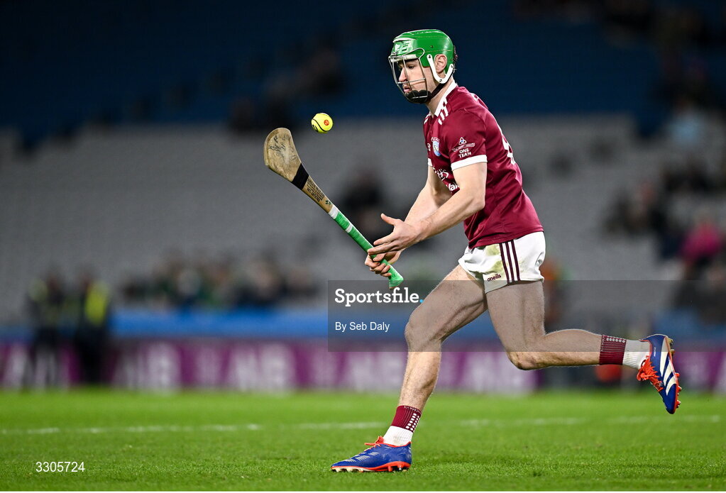 6 December 2025; Jake Firman of St Martin’s during the AIB Leinster GAA Hurling Senior Club Championship final match between St Martin's of Wexford and Shamrocks Ballyhale of Kilkenny at Croke Park in Dublin. Photo by Seb Daly/Sportsfile