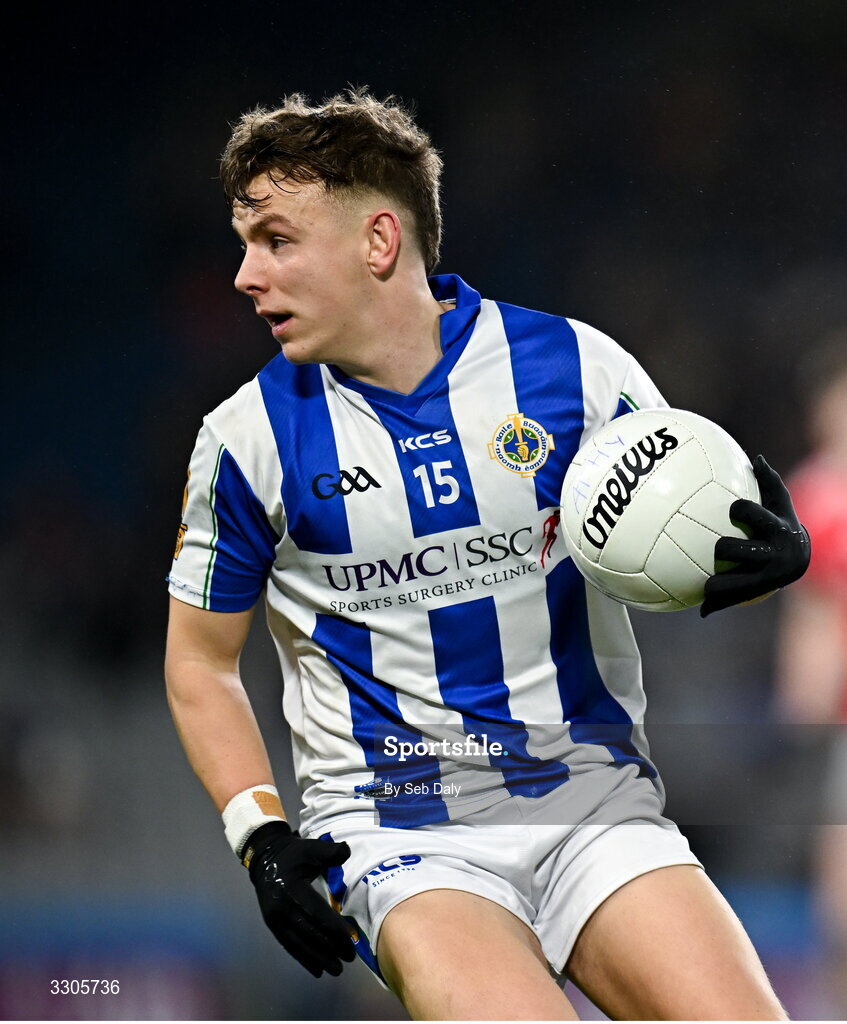6 December 2025; Daire Sweeney of Ballyboden St Enda’s during the AIB Leinster GAA Football Senior Club Championship final match between Athy of Kildare and Ballyboden St Enda's of Dublin at Croke Park in Dublin. Photo by Seb Daly/Sportsfile