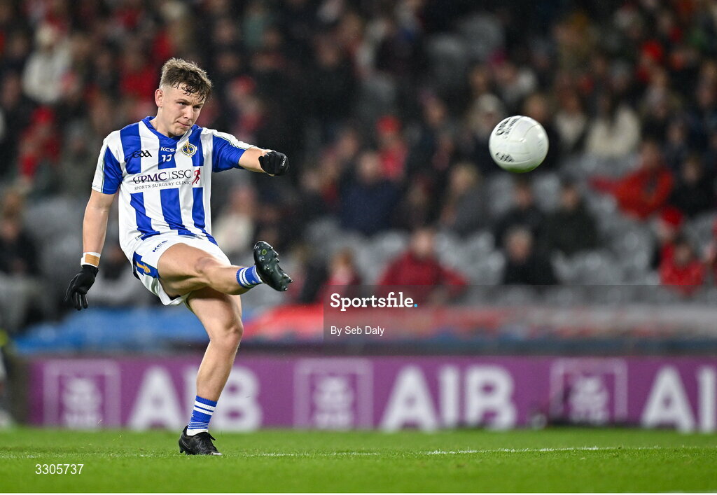 6 December 2025; Daire Sweeney of Ballyboden St Enda’s during the AIB Leinster GAA Football Senior Club Championship final match between Athy of Kildare and Ballyboden St Enda's of Dublin at Croke Park in Dublin. Photo by Seb Daly/Sportsfile