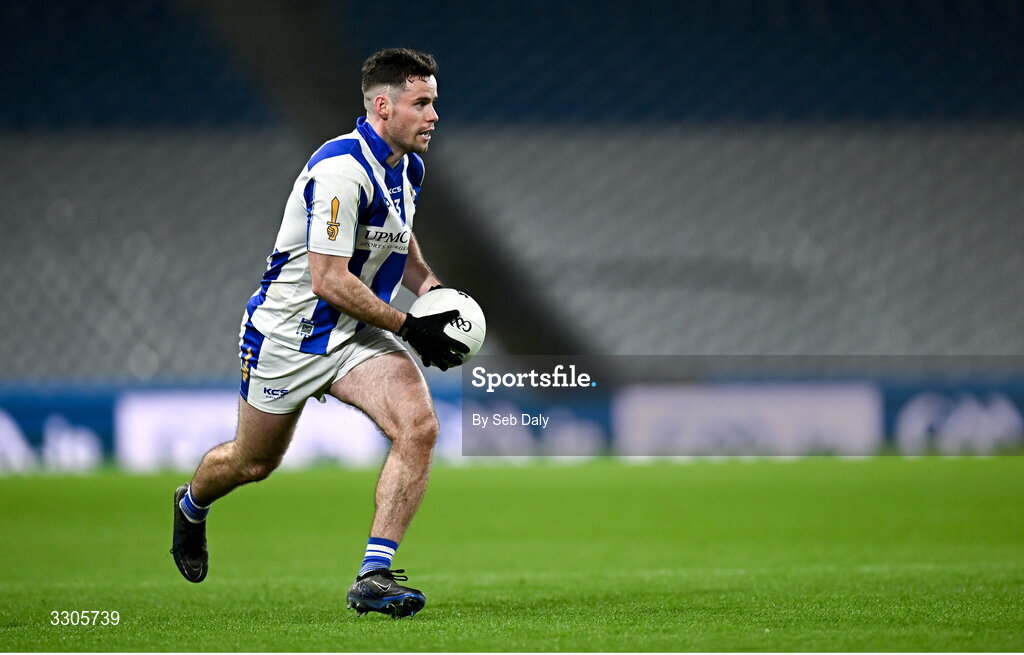 6 December 2025; Ross McGarry of Ballyboden St Enda’s during the AIB Leinster GAA Football Senior Club Championship final match between Athy of Kildare and Ballyboden St Enda's of Dublin at Croke Park in Dublin. Photo by Seb Daly/Sportsfile
