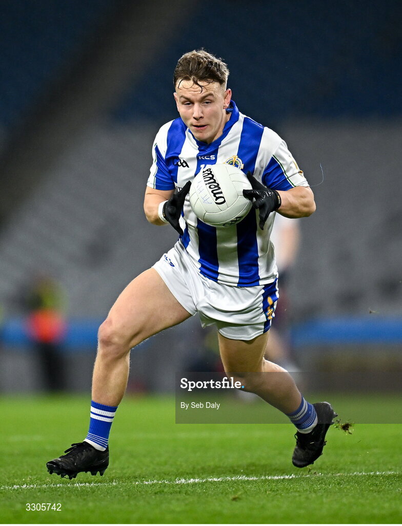 6 December 2025; Daire Sweeney of Ballyboden St Enda’s during the AIB Leinster GAA Football Senior Club Championship final match between Athy of Kildare and Ballyboden St Enda's of Dublin at Croke Park in Dublin. Photo by Seb Daly/Sportsfile