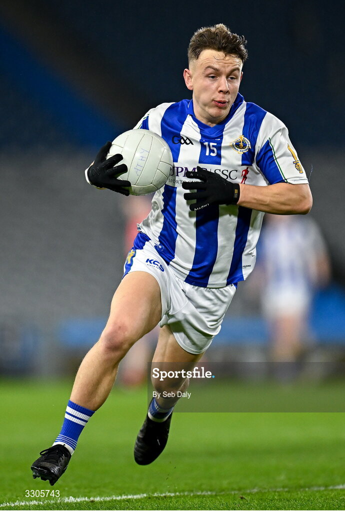 6 December 2025; Daire Sweeney of Ballyboden St Enda’s during the AIB Leinster GAA Football Senior Club Championship final match between Athy of Kildare and Ballyboden St Enda's of Dublin at Croke Park in Dublin. Photo by Seb Daly/Sportsfile