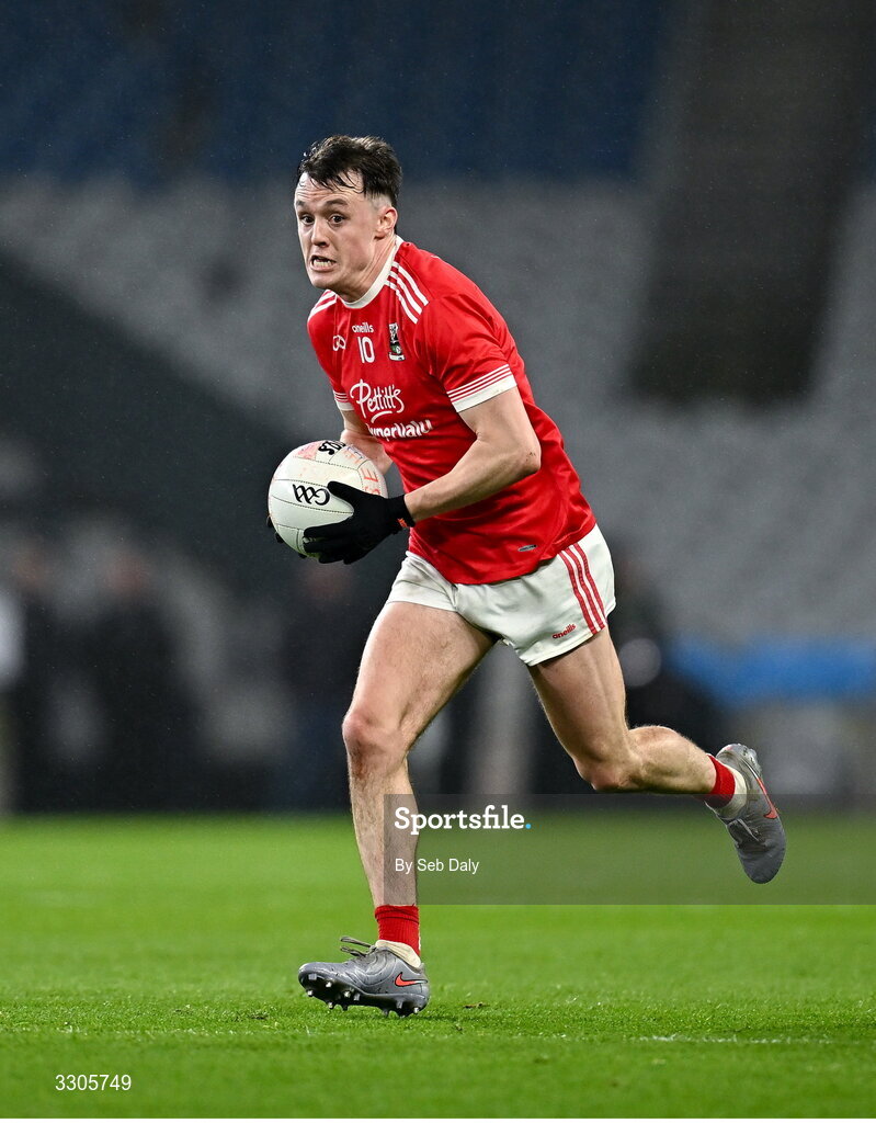 6 December 2025; Brian Maher of Athy during the AIB Leinster GAA Football Senior Club Championship final match between Athy of Kildare and Ballyboden St Enda's of Dublin at Croke Park in Dublin. Photo by Seb Daly/Sportsfile